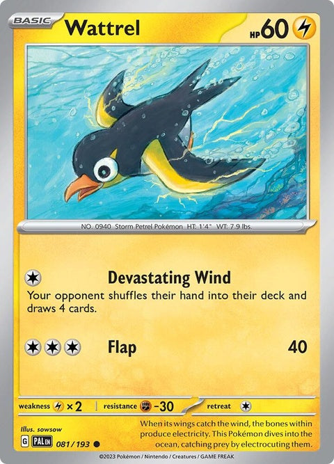 Wattrel (81) - Paldea Evolved
