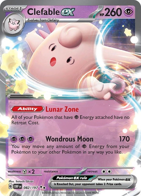 Clefable Ex (82) - Obsidian Flames