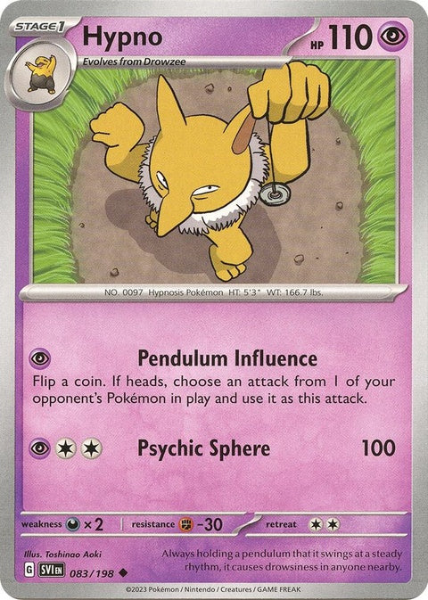 Hypno (83) - Scarlet & Violet