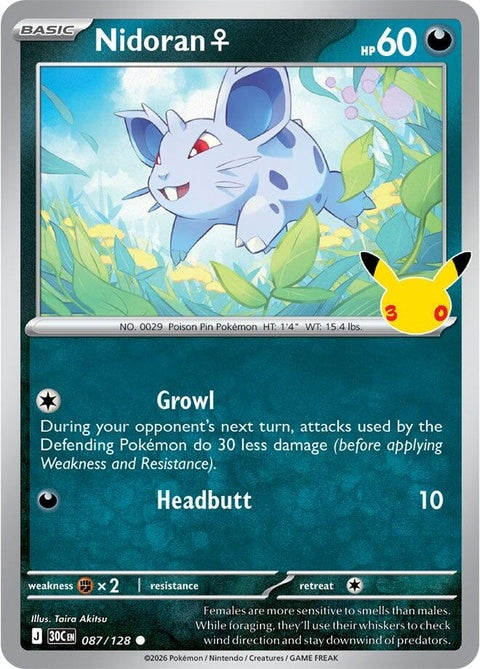 Nidoran F (87) - ME: 30th Celebration