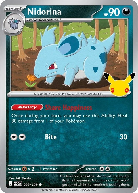 Nidorina (88) - ME: 30th Celebration