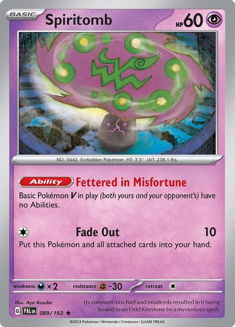 Spiritomb (89) - Paldea Evolved
