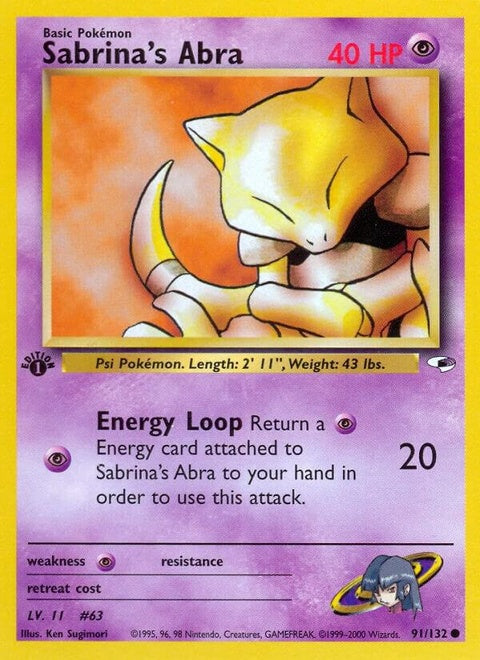Sabrina's Abra (91) - Gym Heroes