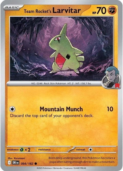 Team Rocket's Larvitar (94) - Destined Rivals