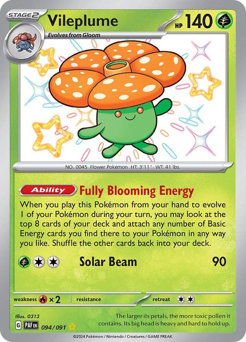 Vileplume (94) - Paldean Fates