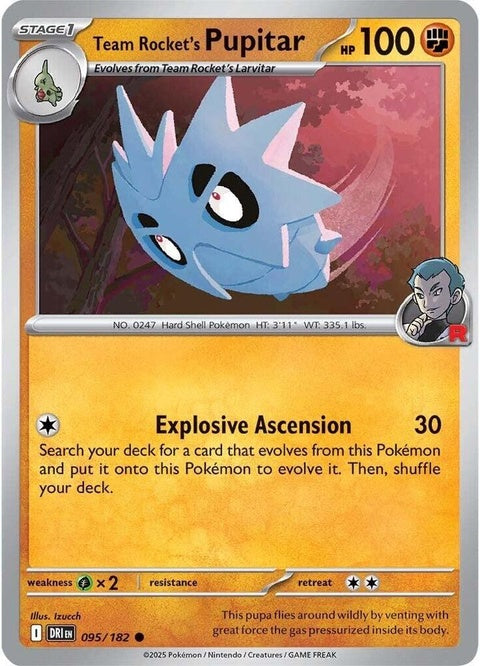 Team Rocket's Pupitar (95) - Destined Rivals