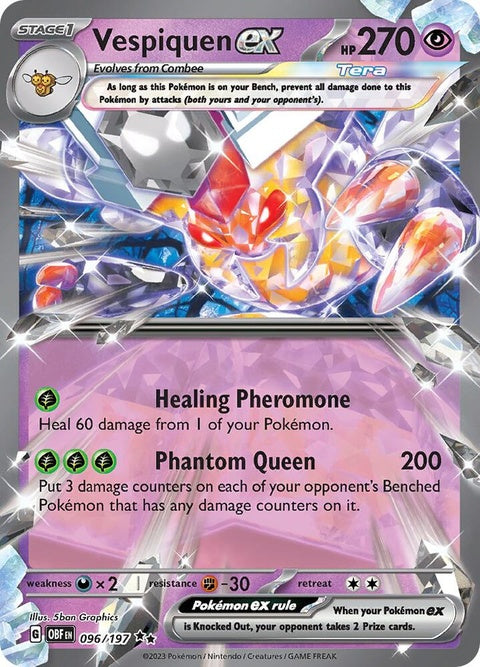 Vespiquen Ex (96) - Obsidian Flames