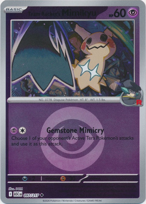 Team Rocket's Mimikyu (97) - ME: Ascended Heroes