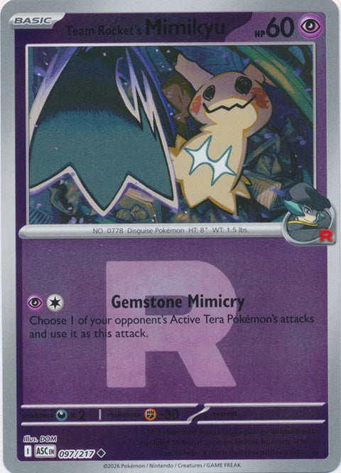 Team Rocket's Mimikyu (97) - ME: Ascended Heroes