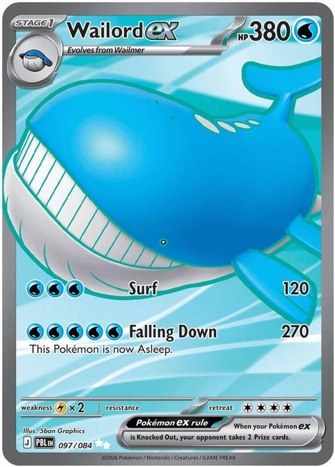 Wailord Ex (97) - ME05: Pitch Black
