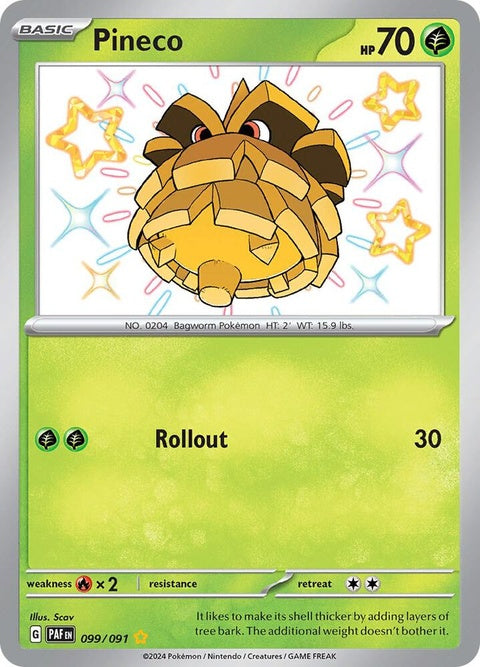 Pineco (99) - Paldean Fates