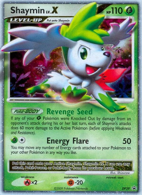 Shaymin Lv.X (DP39) - Diamond & Pearl Black Star Promos