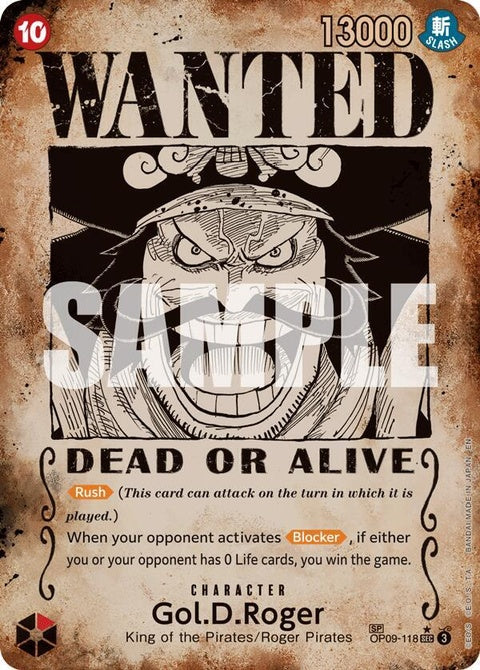 Gol.D.Roger - Op09-118 (OP09-118) - Special Print, Wanted Poster