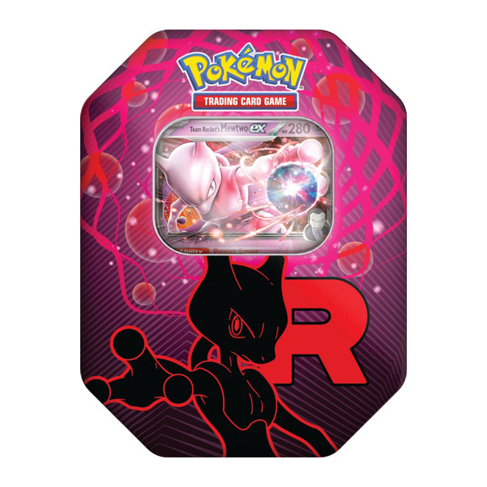 Pokémon Team Rocket's Mewtwo ex Tin