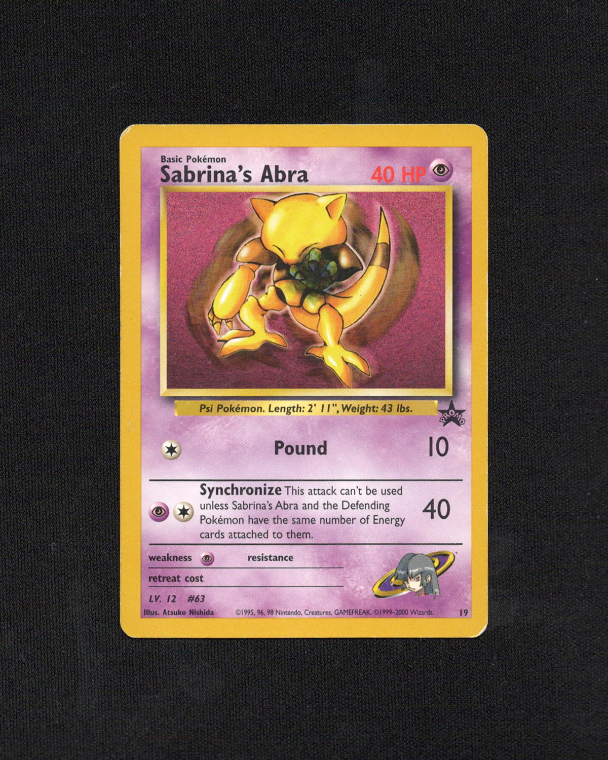 Sabrina's Abra (19) - Wizards Black Star Promos - 2