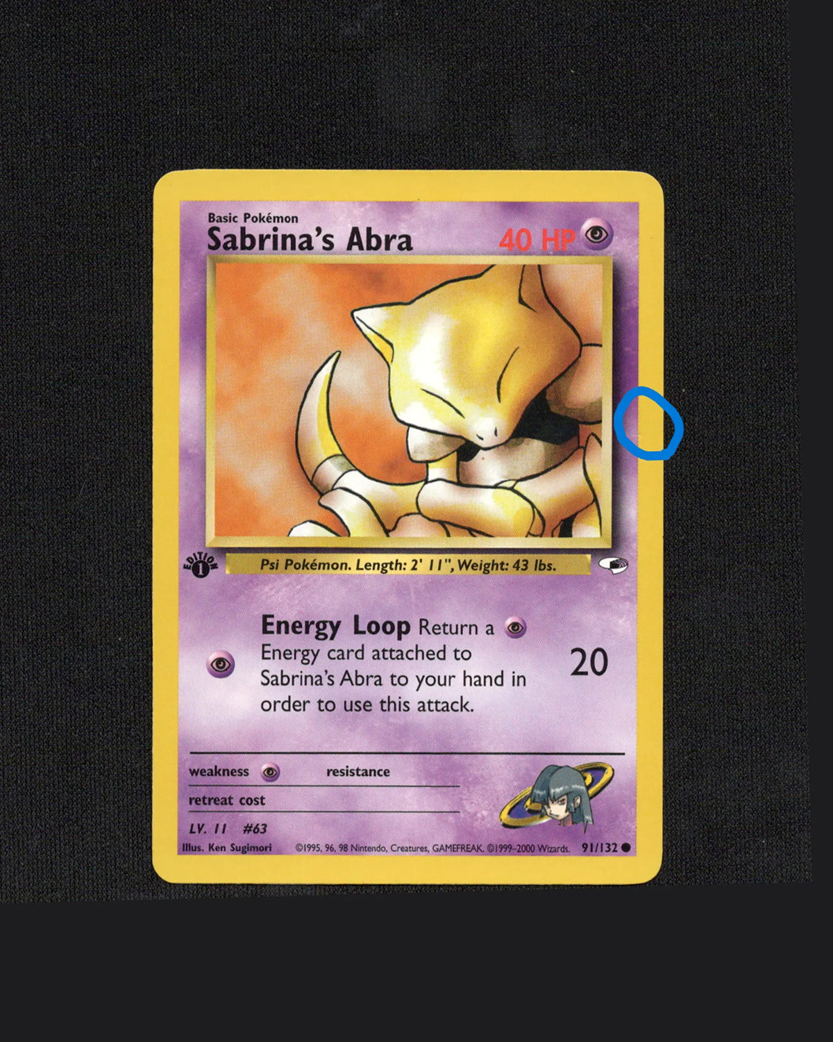 Sabrina's Abra (91) - Gym Heroes - 2