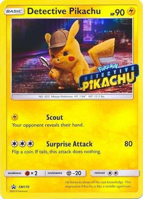 Detective Pikachu (SM170) - Sun & Moon Black Star Promos