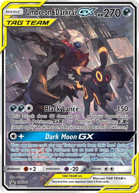 Umbreon & Darkrai Gx (SM241) - Sun & Moon Black Star Promos