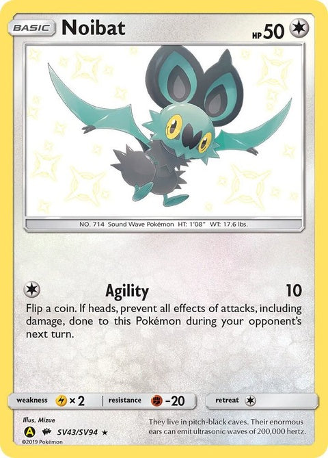 Noibat (SV43/SV94) - Hidden Fates Shiny Vault