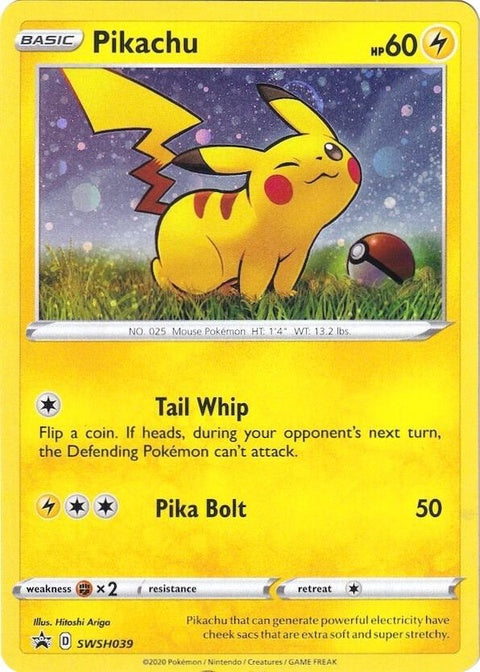 Pikachu (SWSH039) - Sword & Shield Black Star Promos
