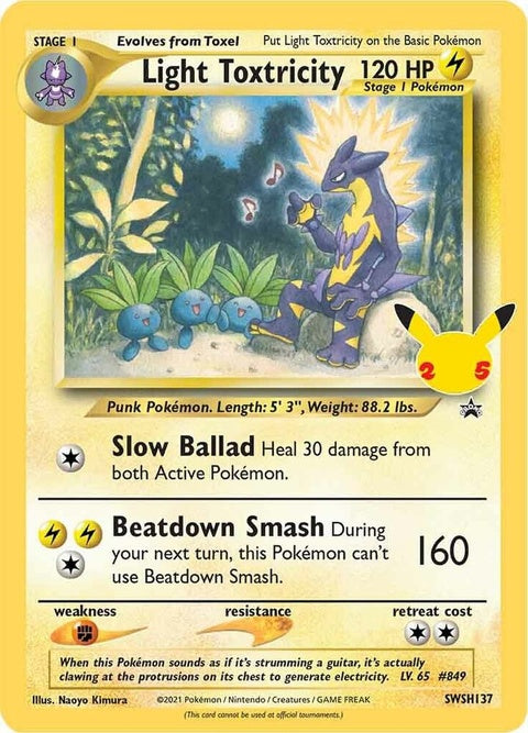 Light Toxtricity (SWSH137) - Sword & Shield Black Star Promos