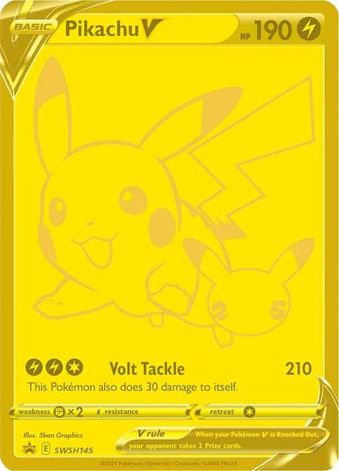 Pikachu V (SWSH145) - Sword & Shield Black Star Promos