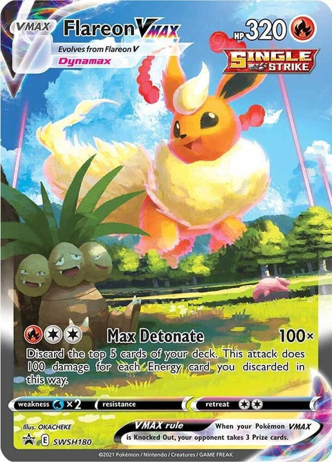 Flareon Vmax (SWSH180) - Sword & Shield Black Star Promos