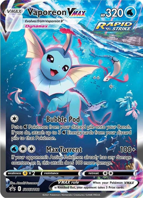 Vaporeon Vmax (SWSH182) - Sword & Shield Black Star Promos