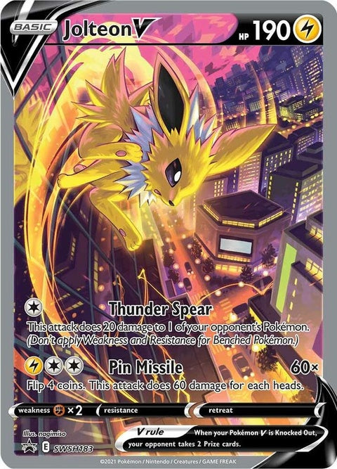 Jolteon V (SWSH183) - Sword & Shield Black Star Promos
