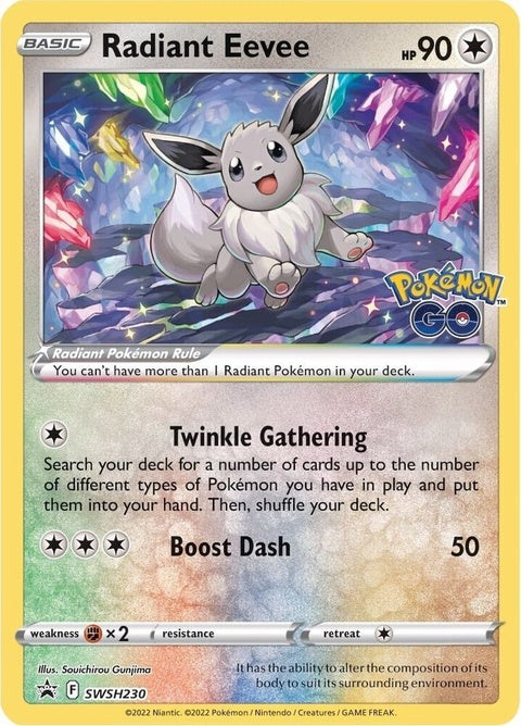Radiant Eevee (SWSH230) - Sword & Shield Black Star Promos