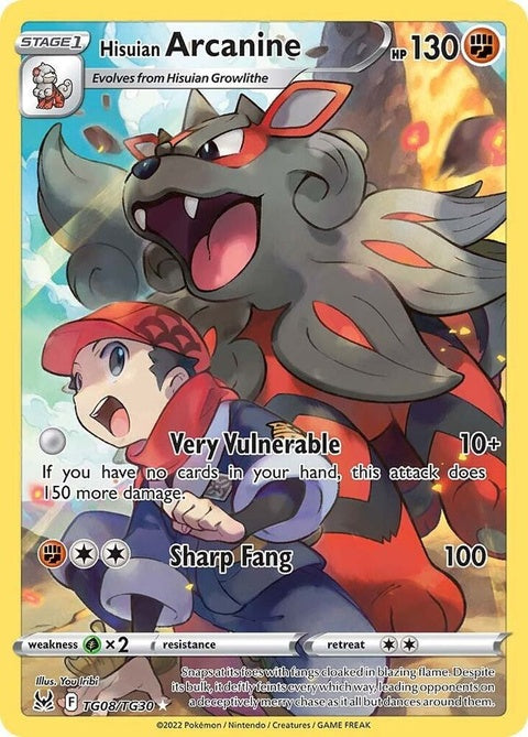 Hisuian Arcanine (TG08/TG30) - Lost Origin Trainer Gallery